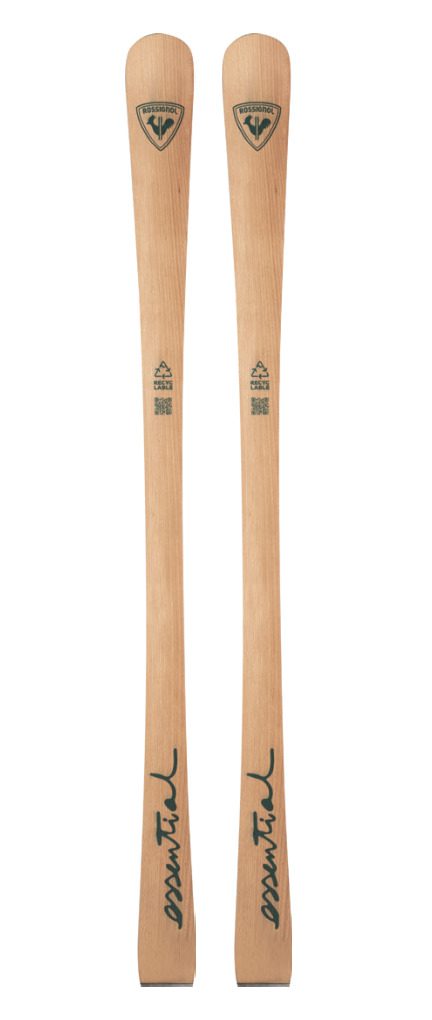 wooden skis