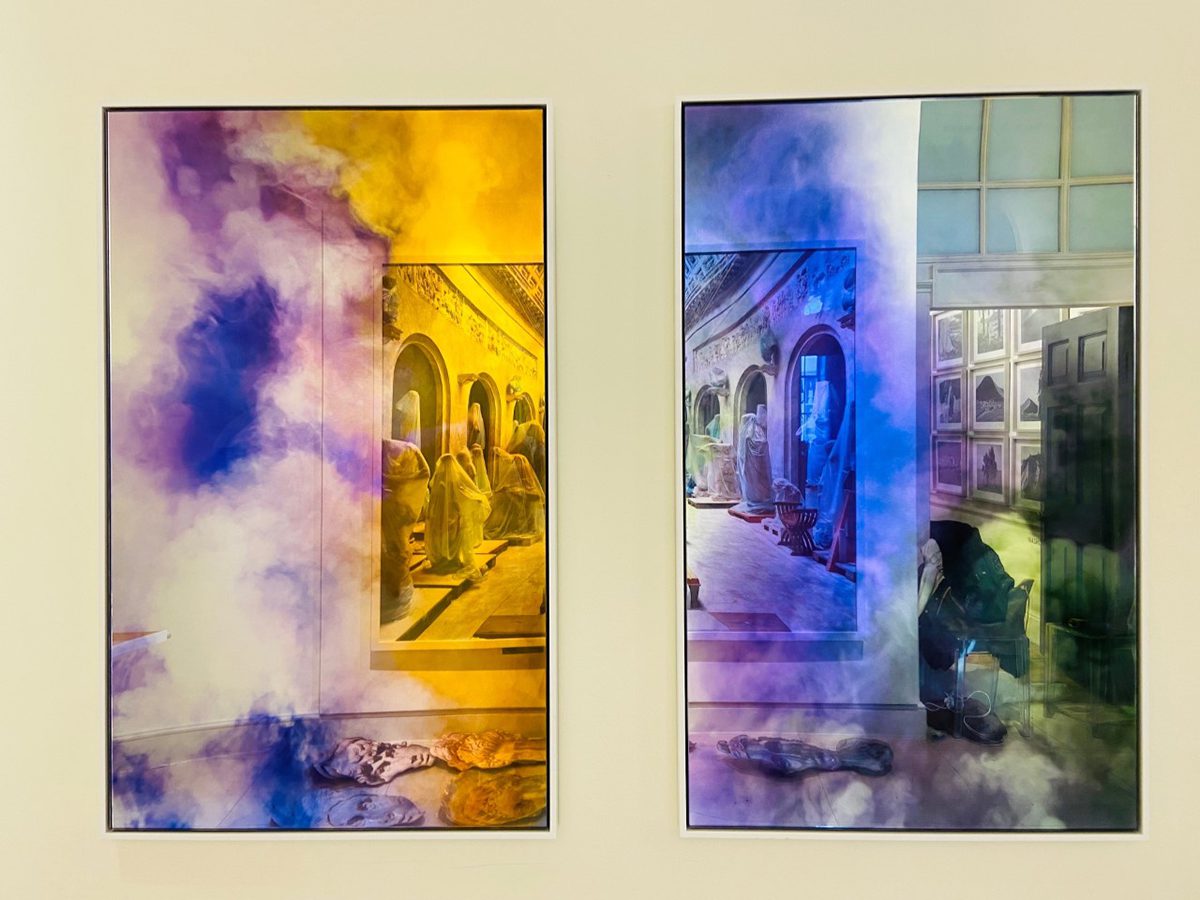colourful photographs of statues