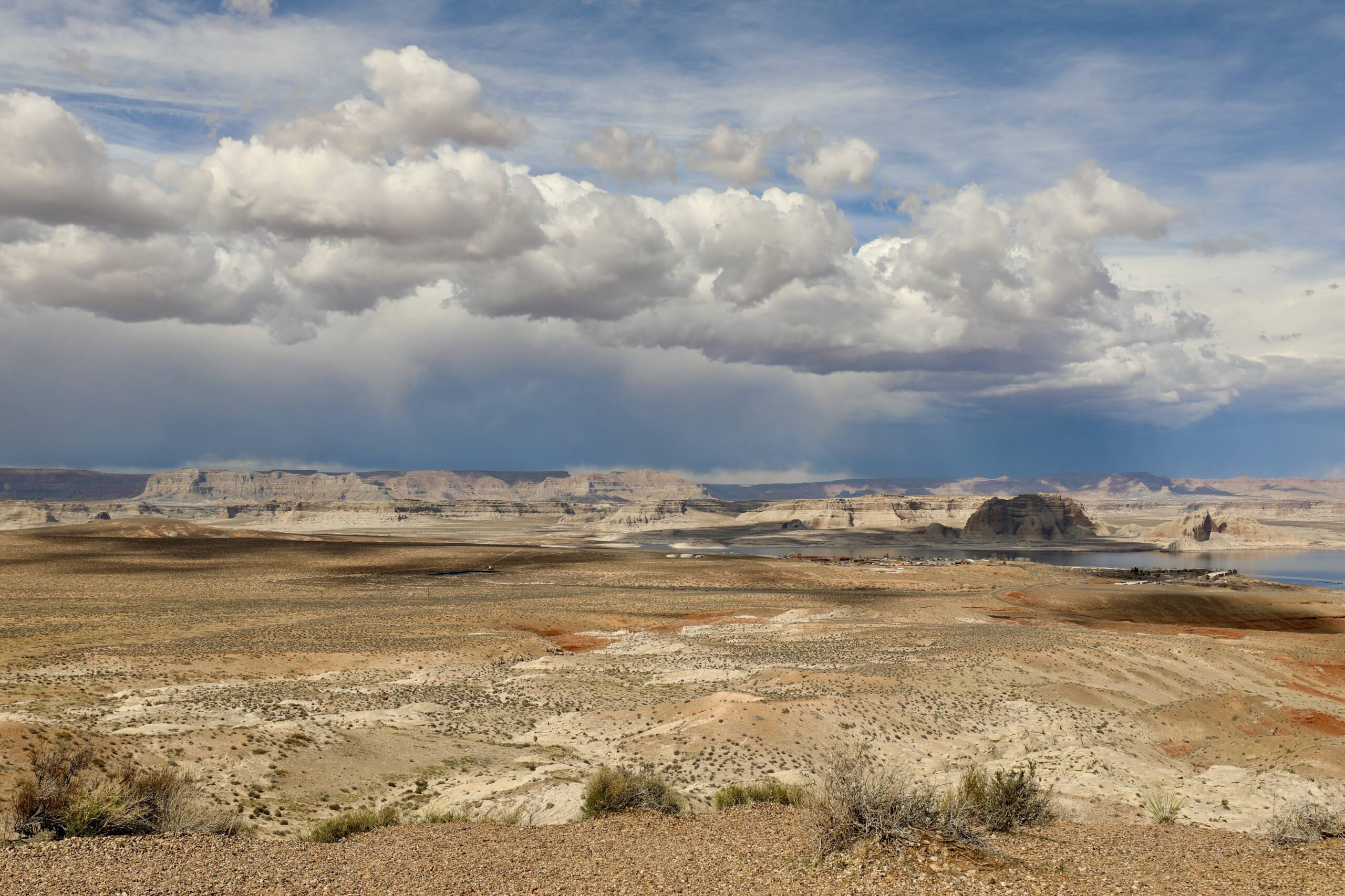 Clouds and a big yellow landscape