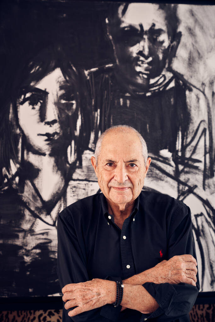 Dakis Joannouwith Live Painting of Dakis and Lietta, 2018, by George Condo.