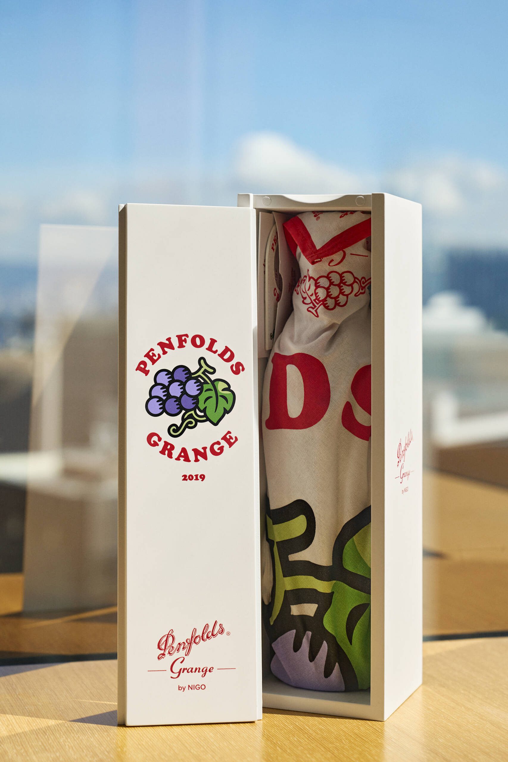 a bottle and a bandana